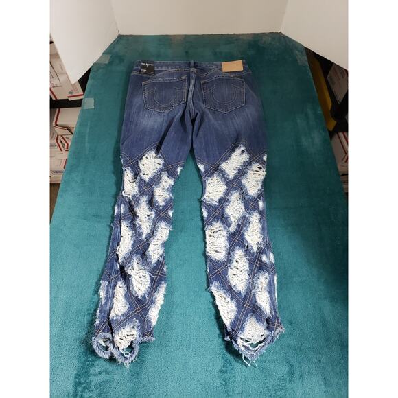 True Religion Jeans Size 26 Womens Blue Stretch Starr Cropped Straight NWT - Picture 13 of 16